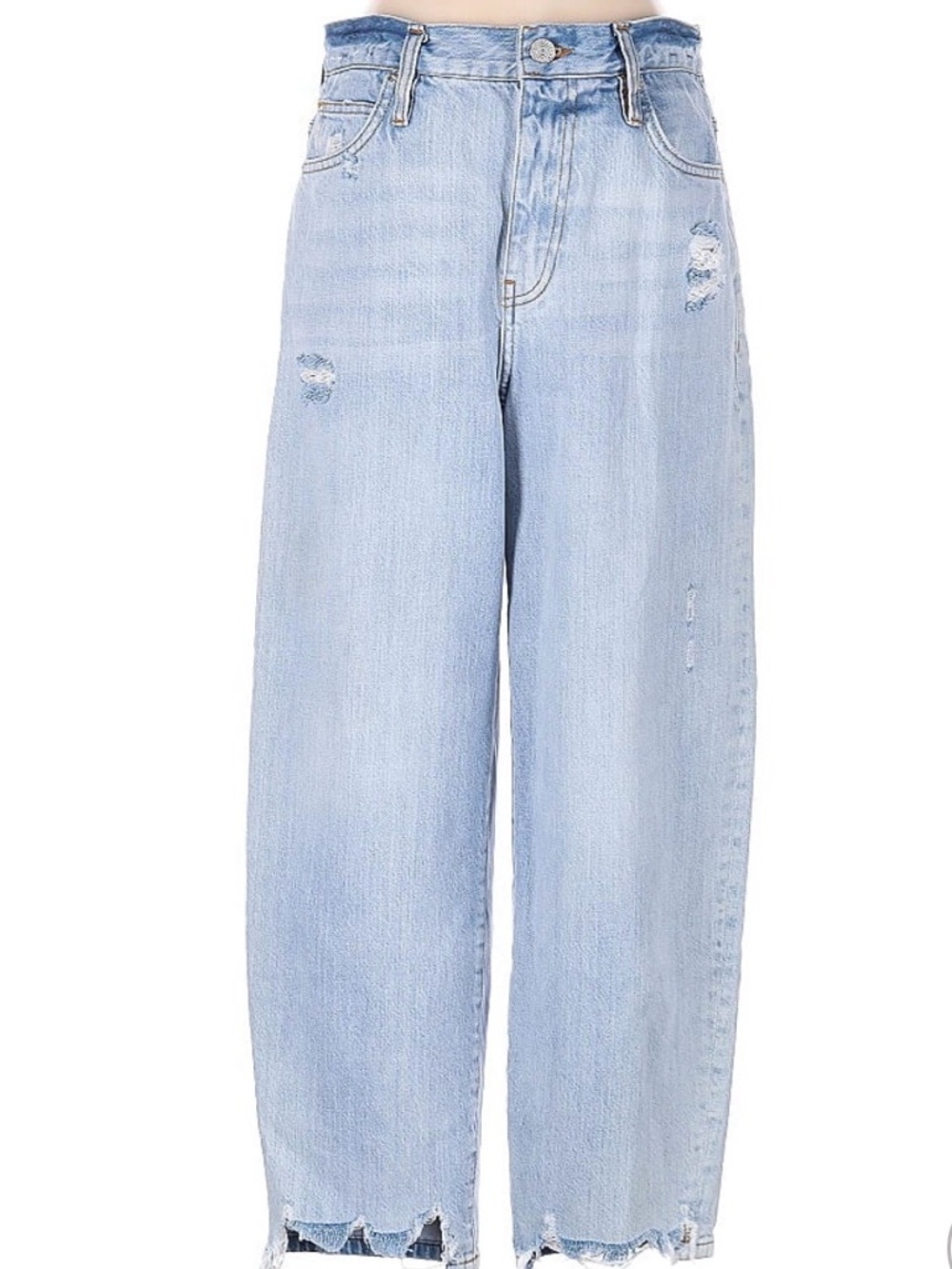 Frame Denim Light Blue Distressed Jeans
